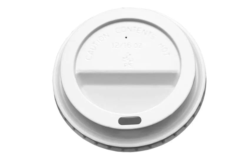 Sip-Through Coffee Cup Lid - 10oz to 20oz - White