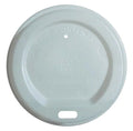 Edenware PLA Sip-Through Coffee Cup Lid - 8oz - White