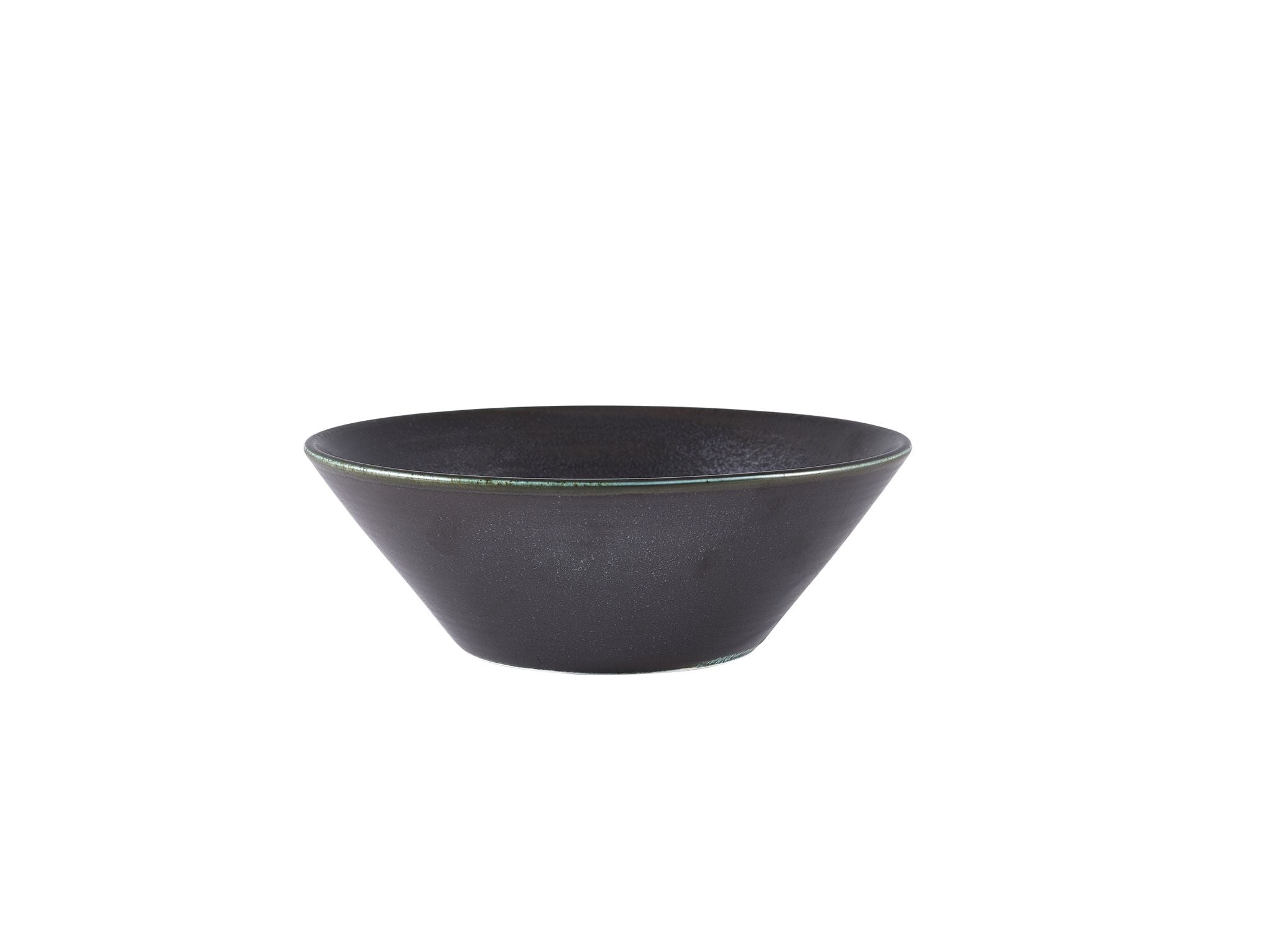 GenWare Terra Porcelain Coupe Plates - 19cm - Cinder Black