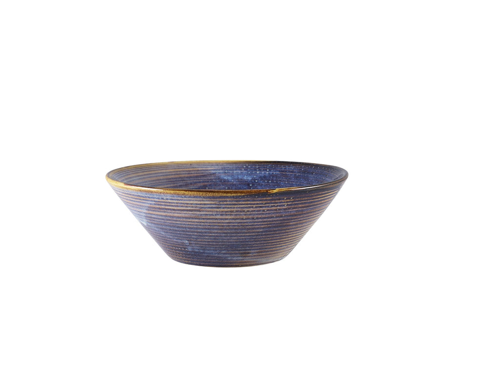 GenWare Terra Porcelain Coupe Plates - 19cm - Aqua Blue