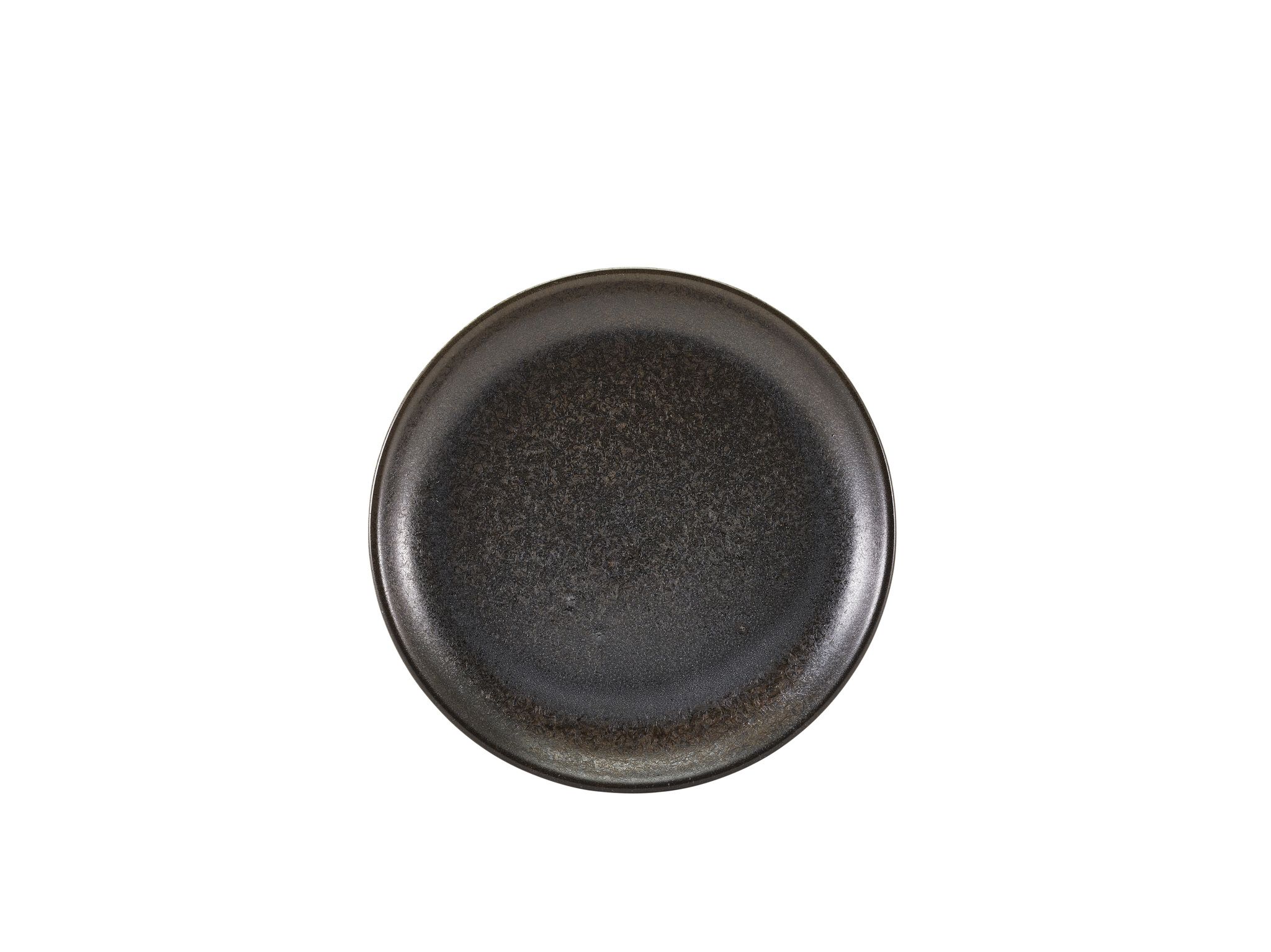 GenWare Terra Porcelain Coupe Plates - 24cm - Cinder Black