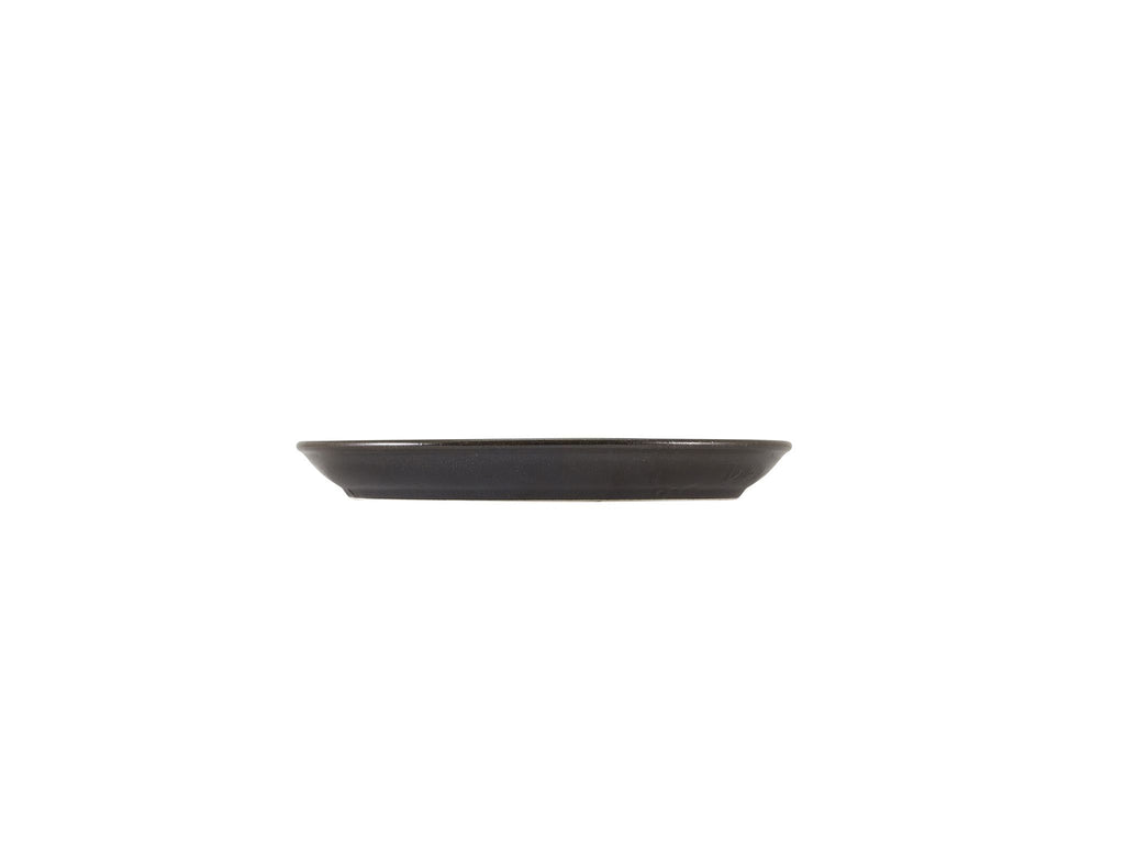 GenWare Terra Porcelain Coupe Plates - 24cm - Cinder Black