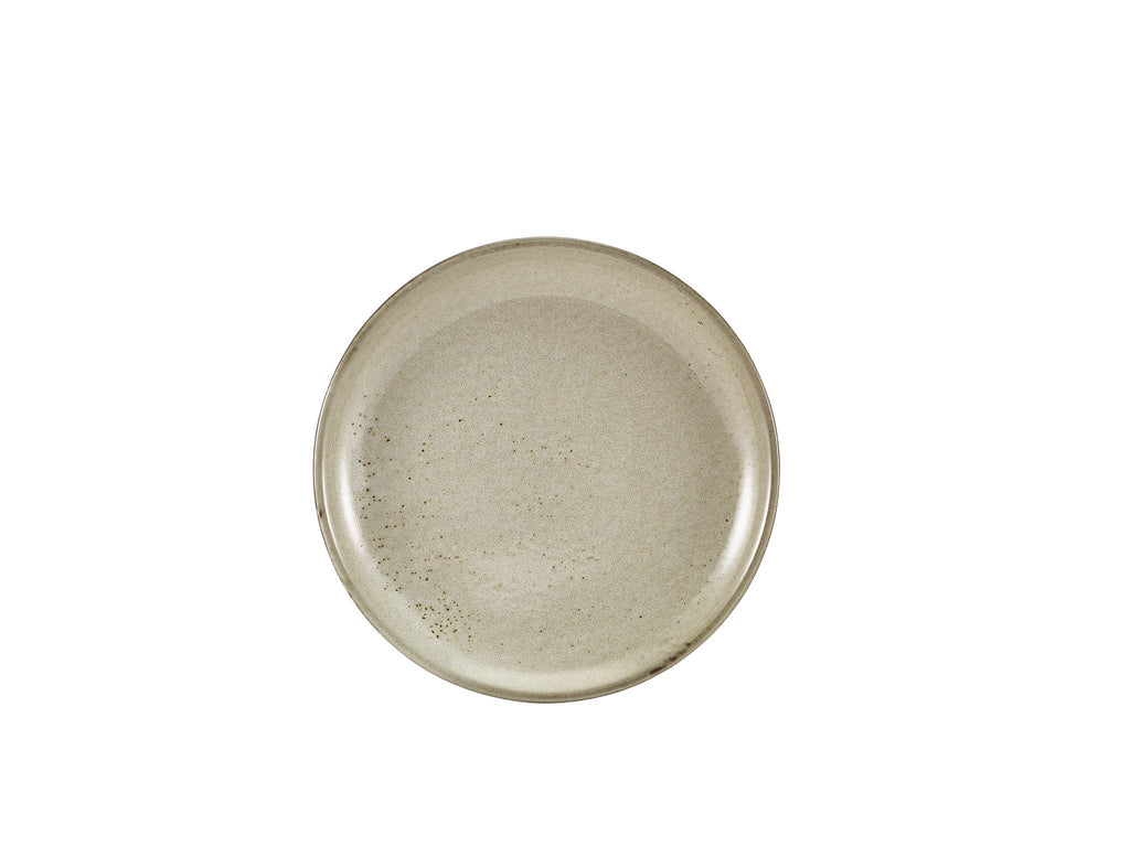 GenWare Terra Porcelain Coupe Plates - 24cm - Smoke Grey