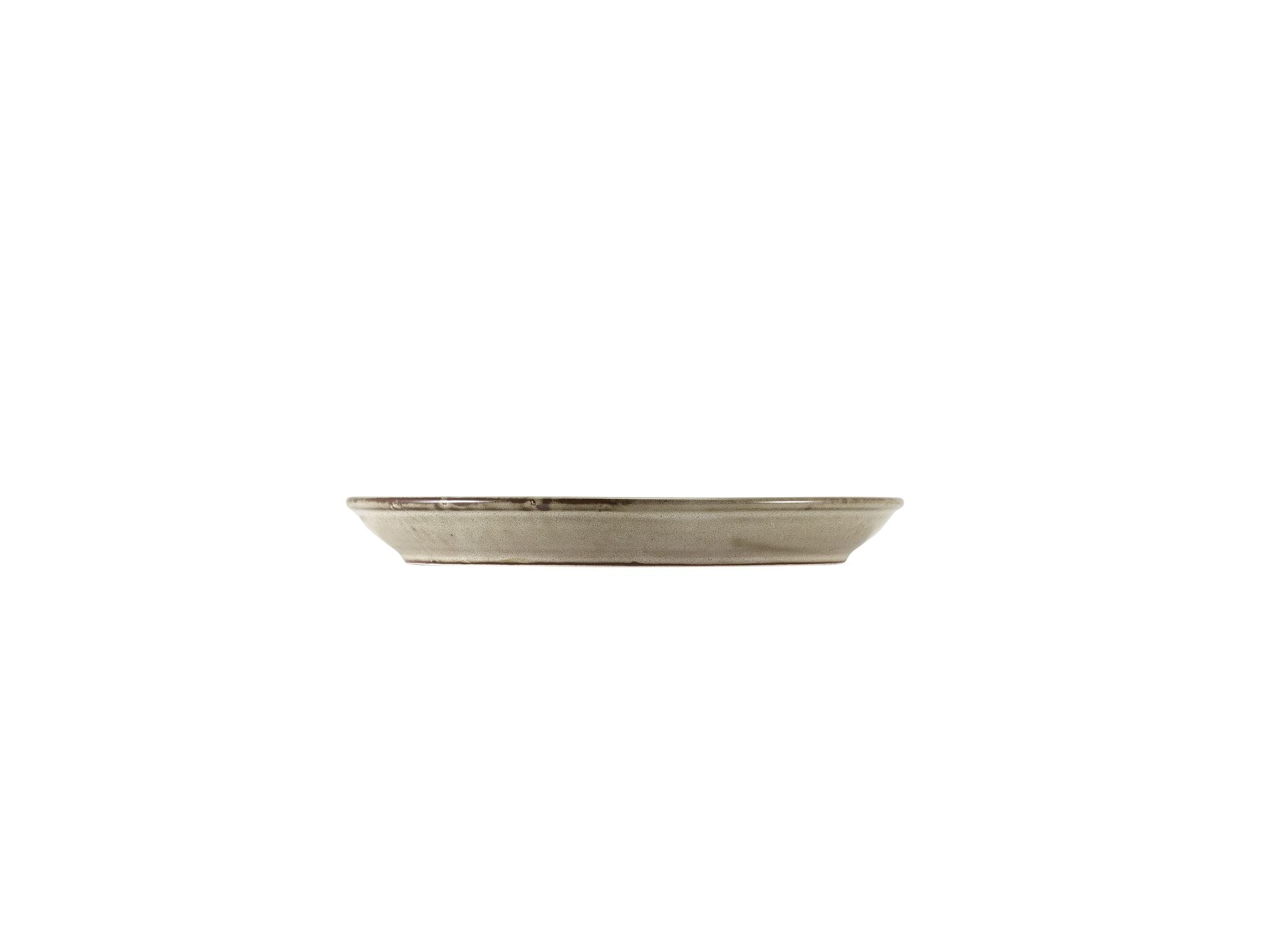 GenWare Terra Porcelain Coupe Plates - 24cm - Smoke Grey