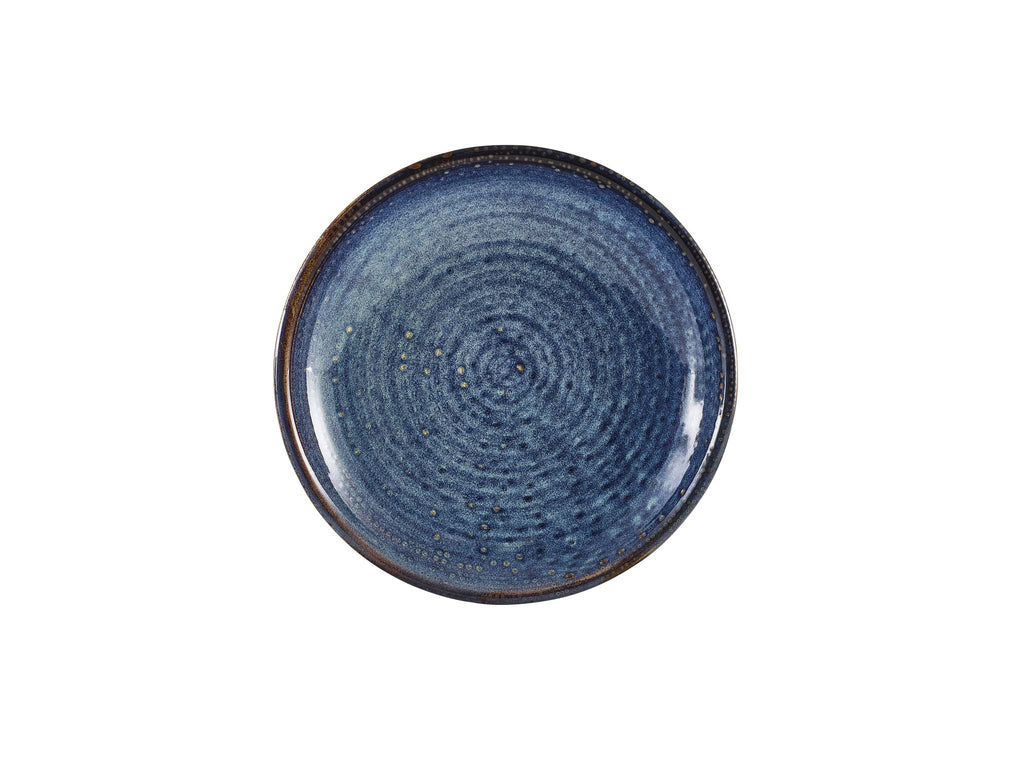 GenWare Terra Porcelain Deep Coupe Plates - 21cm - Aqua Blue