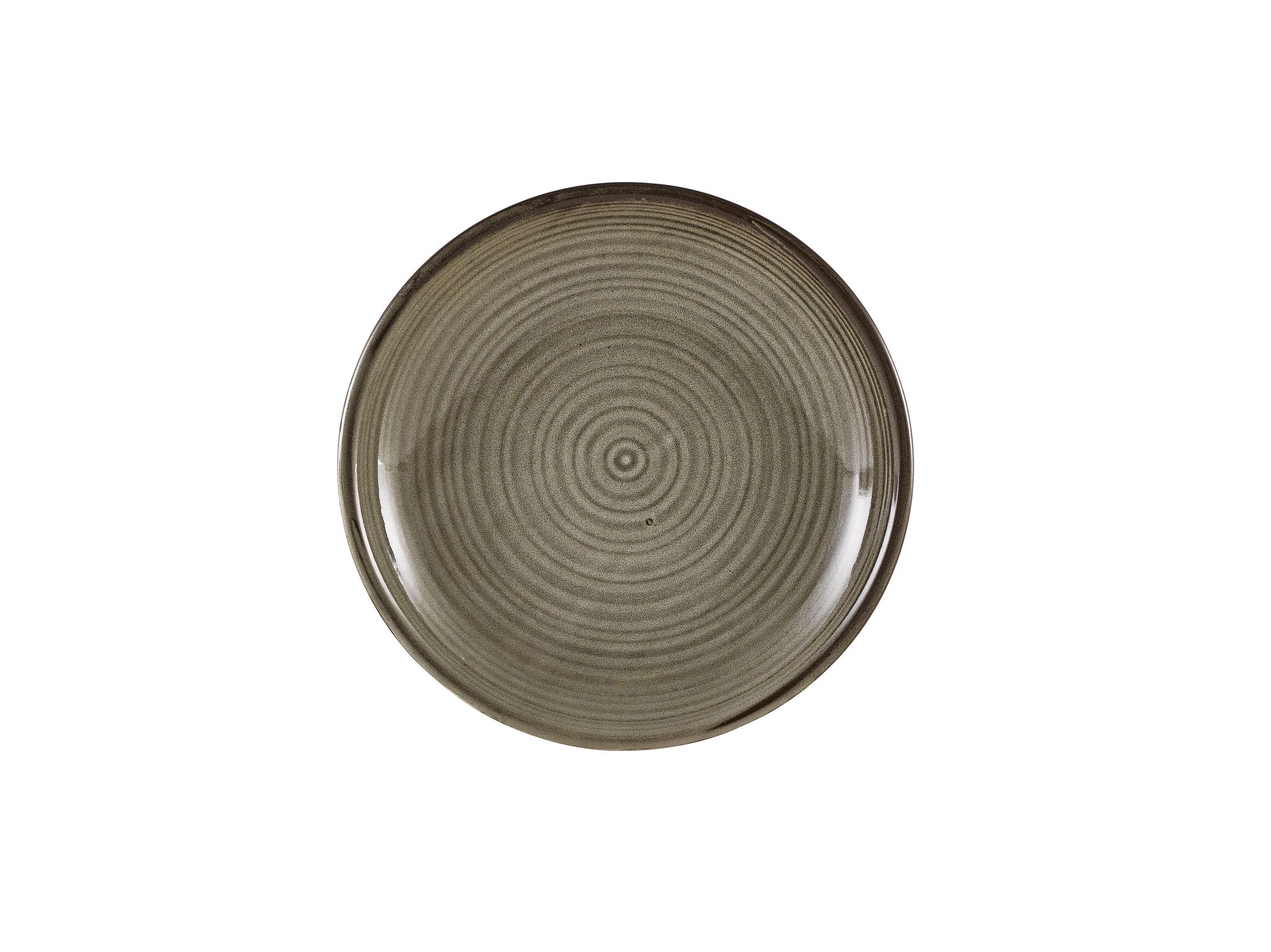 GenWare Terra Porcelain Deep Coupe Plates - 21cm - Smoke Grey