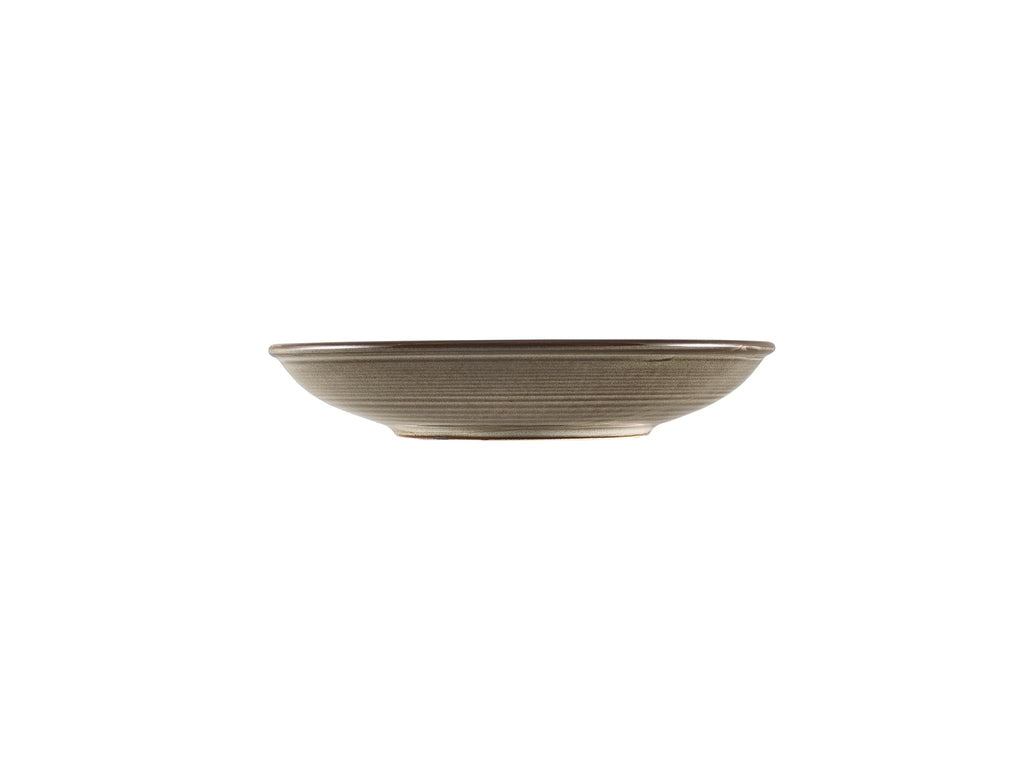 GenWare Terra Porcelain Deep Coupe Plates - 21cm - Smoke Grey