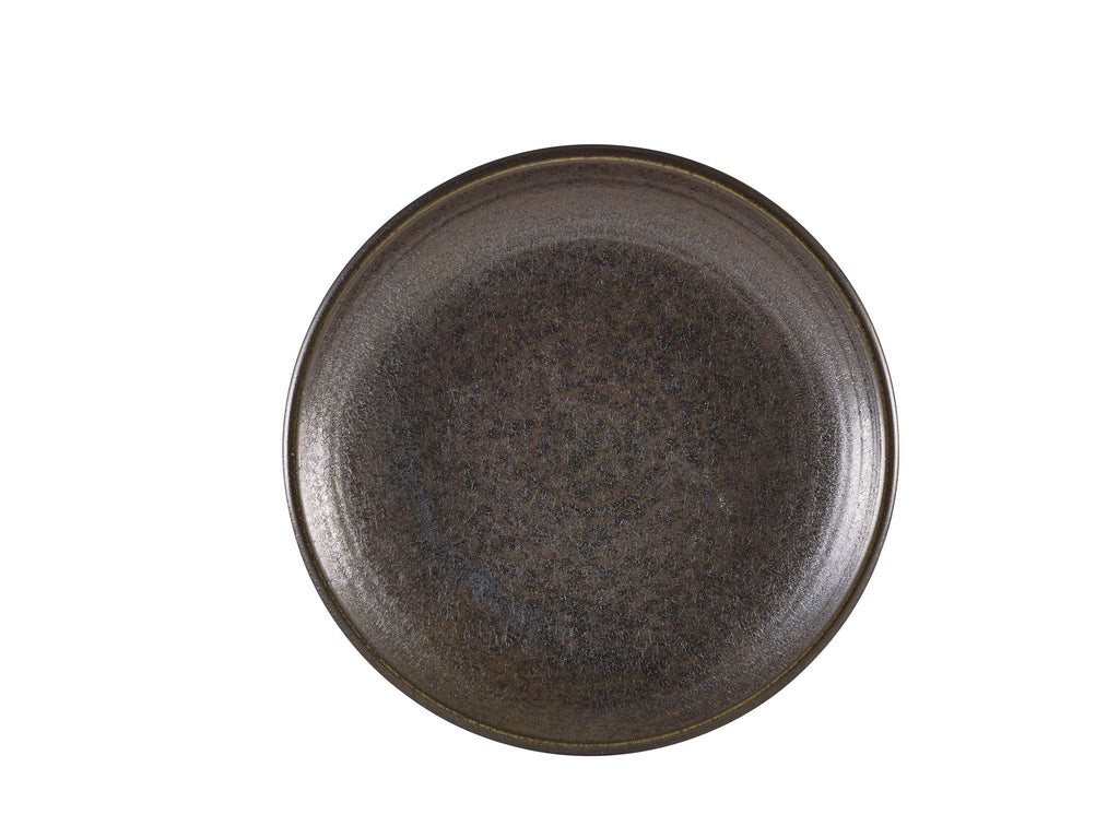 GenWare Terra Porcelain Deep Coupe Plates - 25cm - Cinder Black
