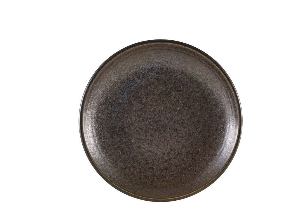 GenWare Terra Porcelain Deep Coupe Plates - 25cm - Cinder Black