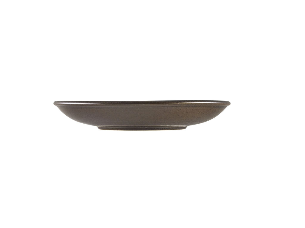 GenWare Terra Porcelain Deep Coupe Plates - 25cm - Cinder Black