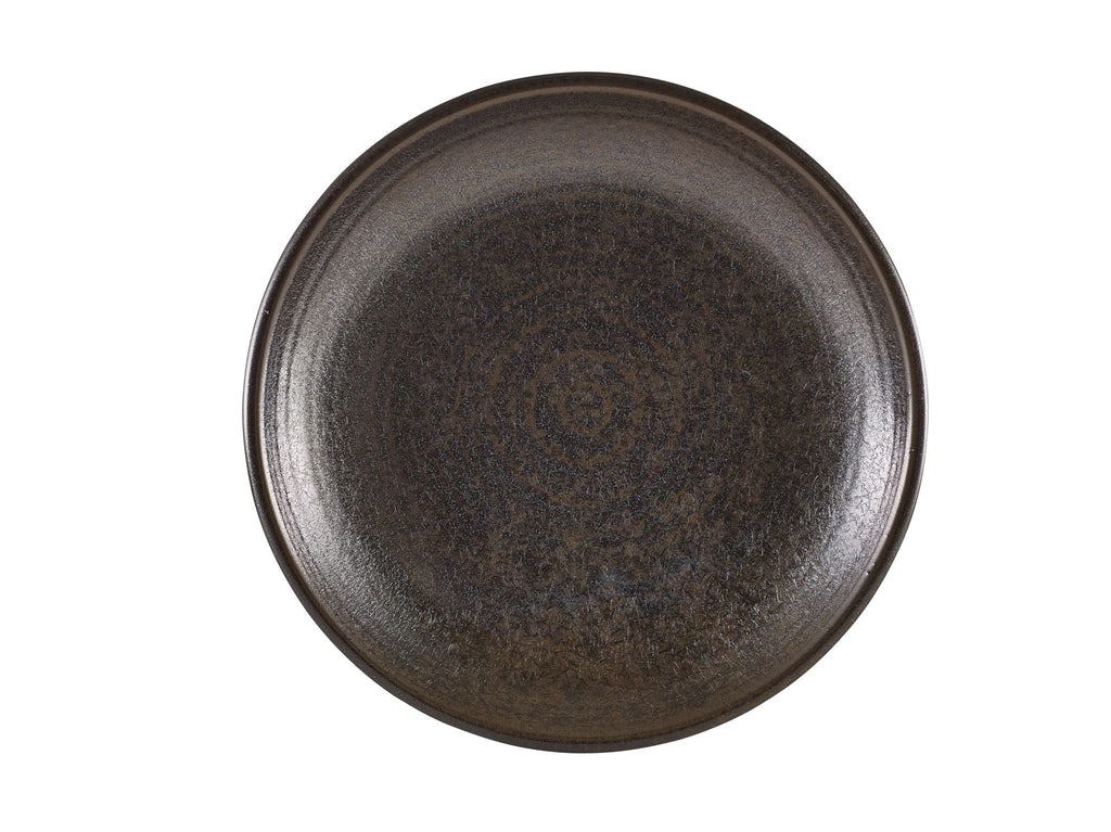 GenWare Terra Porcelain Deep Coupe Plates - 28cm - Cinder Black
