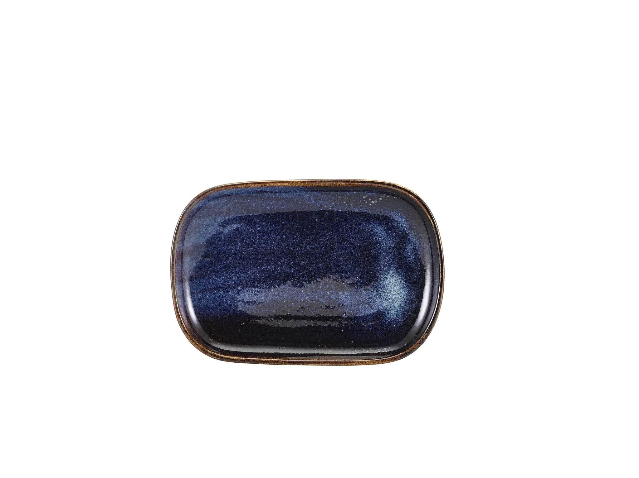 GenWare Terra Porcelain Rectangular Plates - 24cm - Aqua Blue