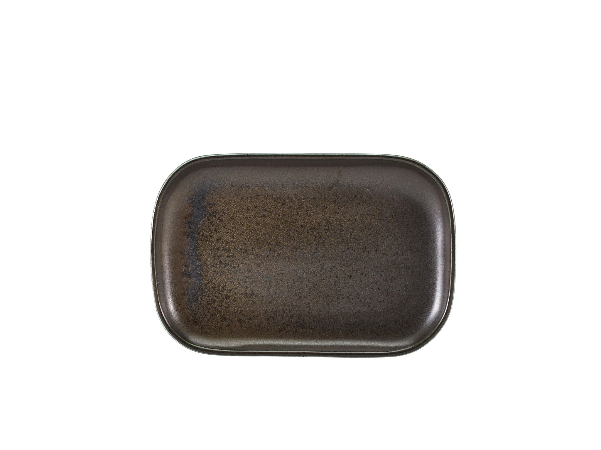 GenWare Terra Porcelain Rectangular Plates - 29cm - Cinder Black