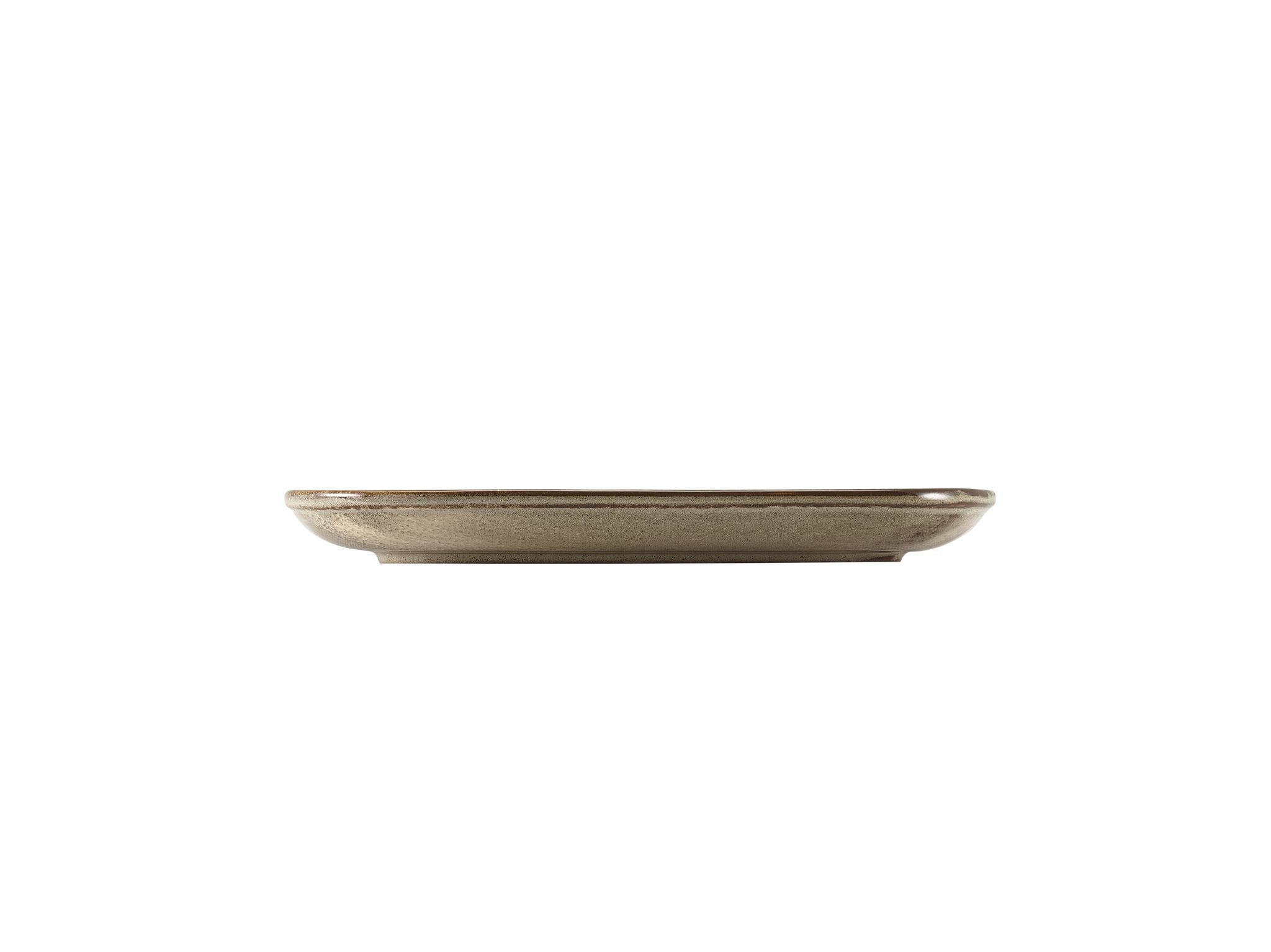 GenWare Terra Porcelain Rectangular Plates - 29cm - Smoke Grey