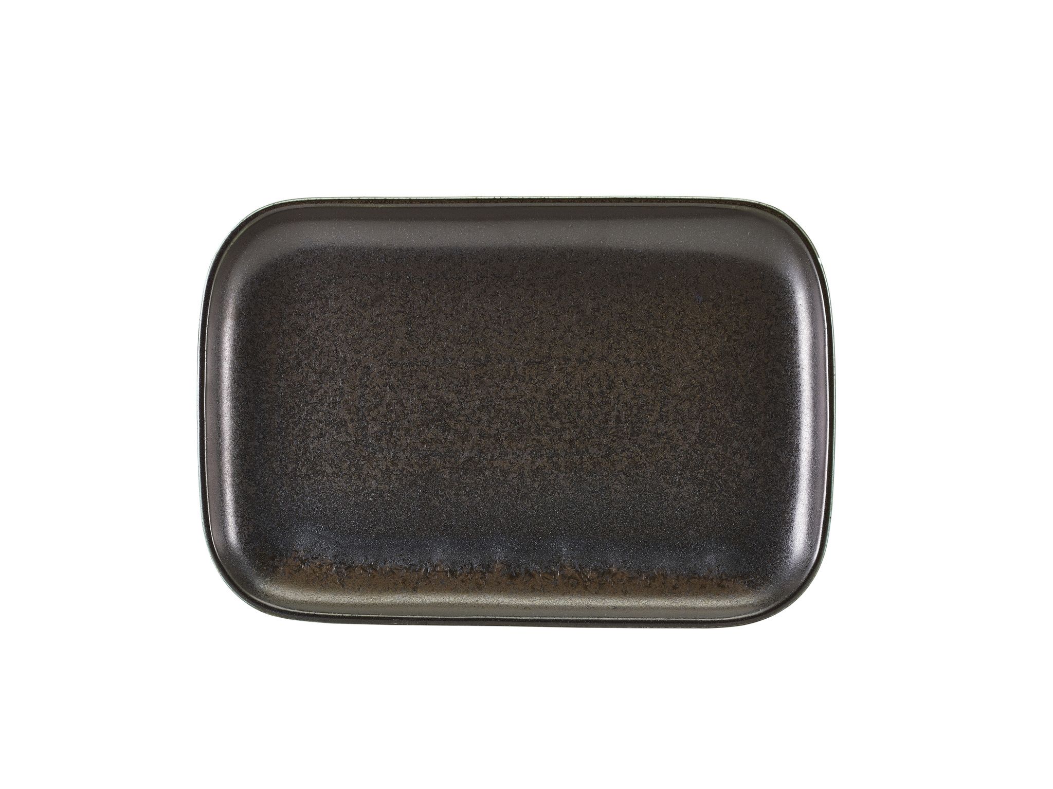 GenWare Terra Porcelain Rectangular Plates - 34.5cm - Cinder Black