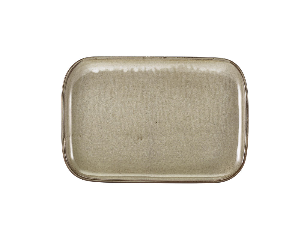GenWare Terra Porcelain Rectangular Plates - 34.5cm - Smoke Grey