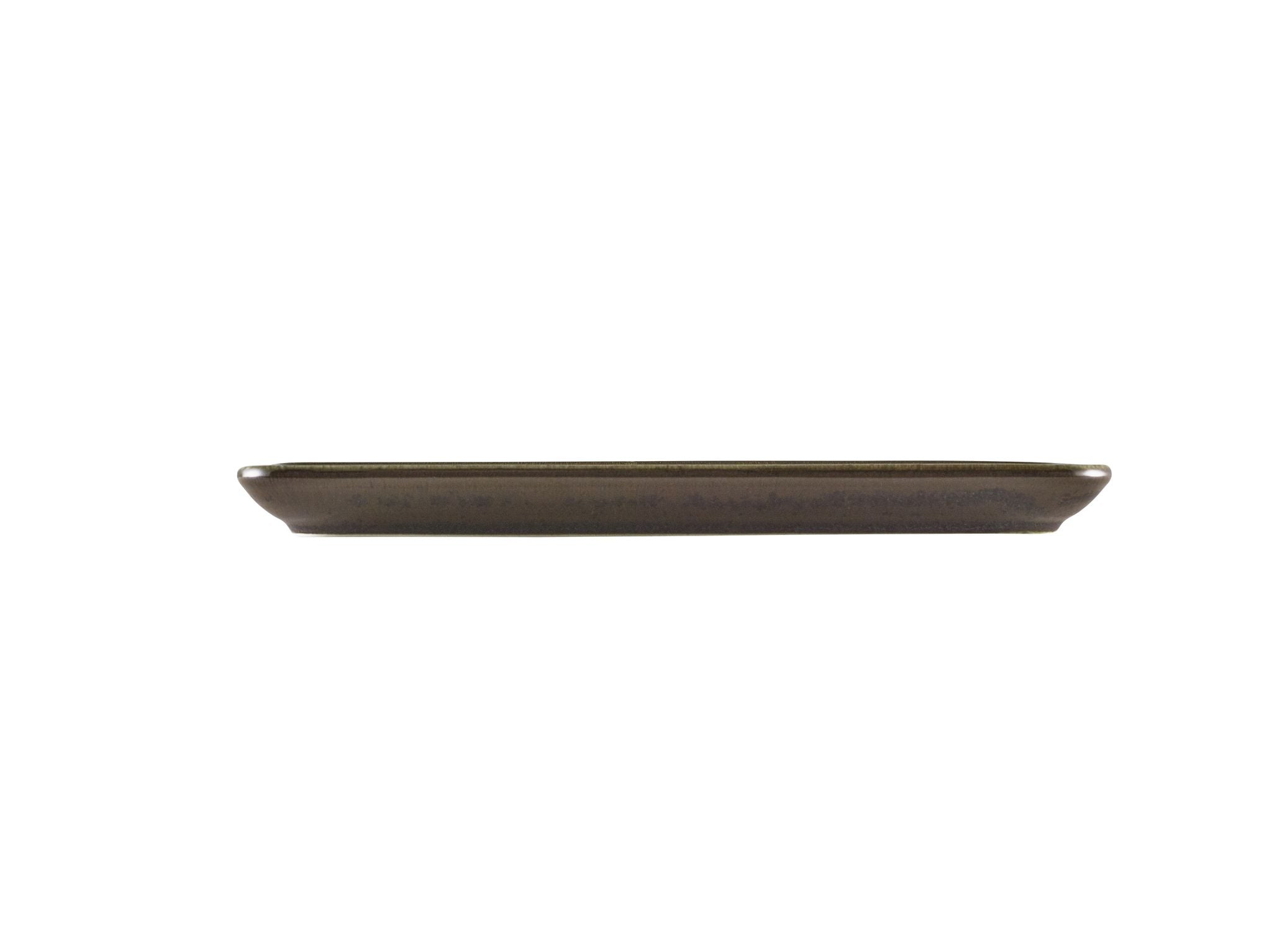 GenWare Terra Porcelain Narrow Rectangular Plates - 27cm - Cinder Black