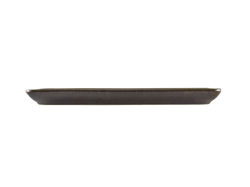 GenWare Terra Porcelain Narrow Rectangular Plates - 31cm - Cinder Black
