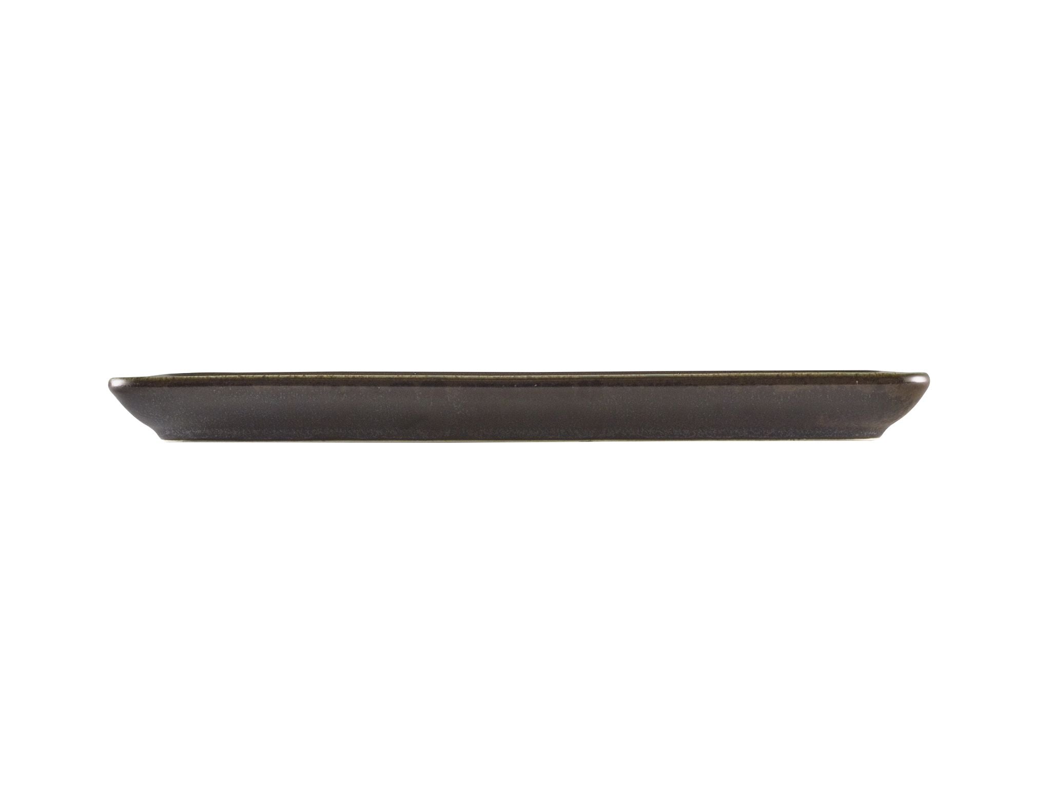 GenWare Terra Porcelain Narrow Rectangular Plates - 31cm - Cinder Black
