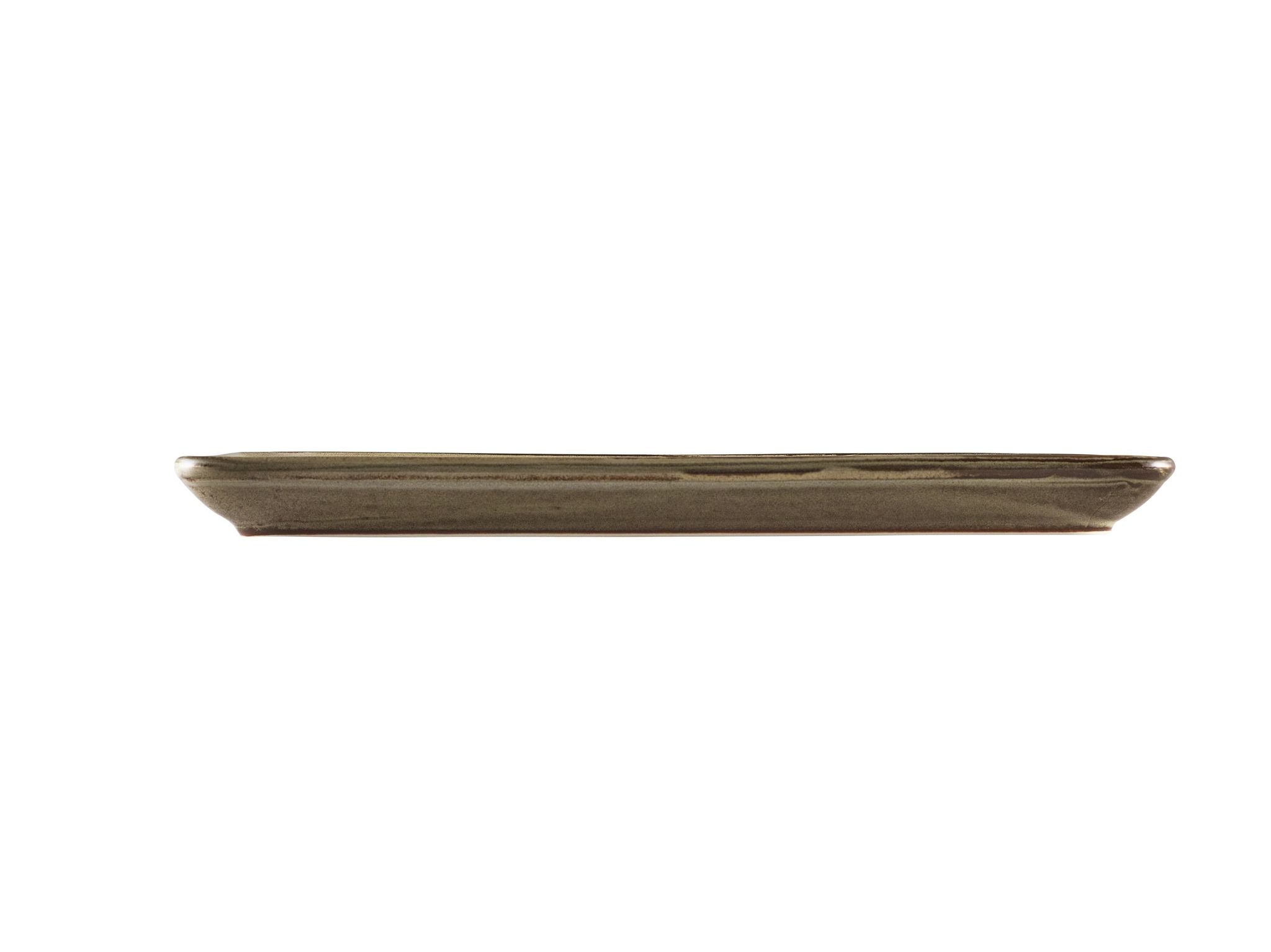 GenWare Terra Porcelain Narrow Rectangular Plates - 31cm - Smoke Grey