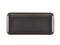 GenWare Terra Porcelain Narrow Rectangular Plates - 36cm - Cinder Black