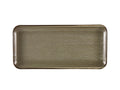 GenWare Terra Porcelain Narrow Rectangular Plates - 36cm - Smoke Grey