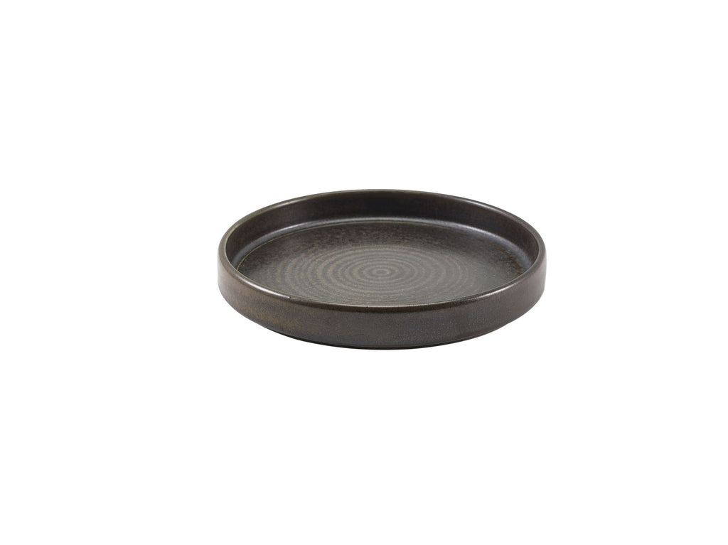 GenWare Terra Porcelain Presentation Plates - 18cm - Cinder Black