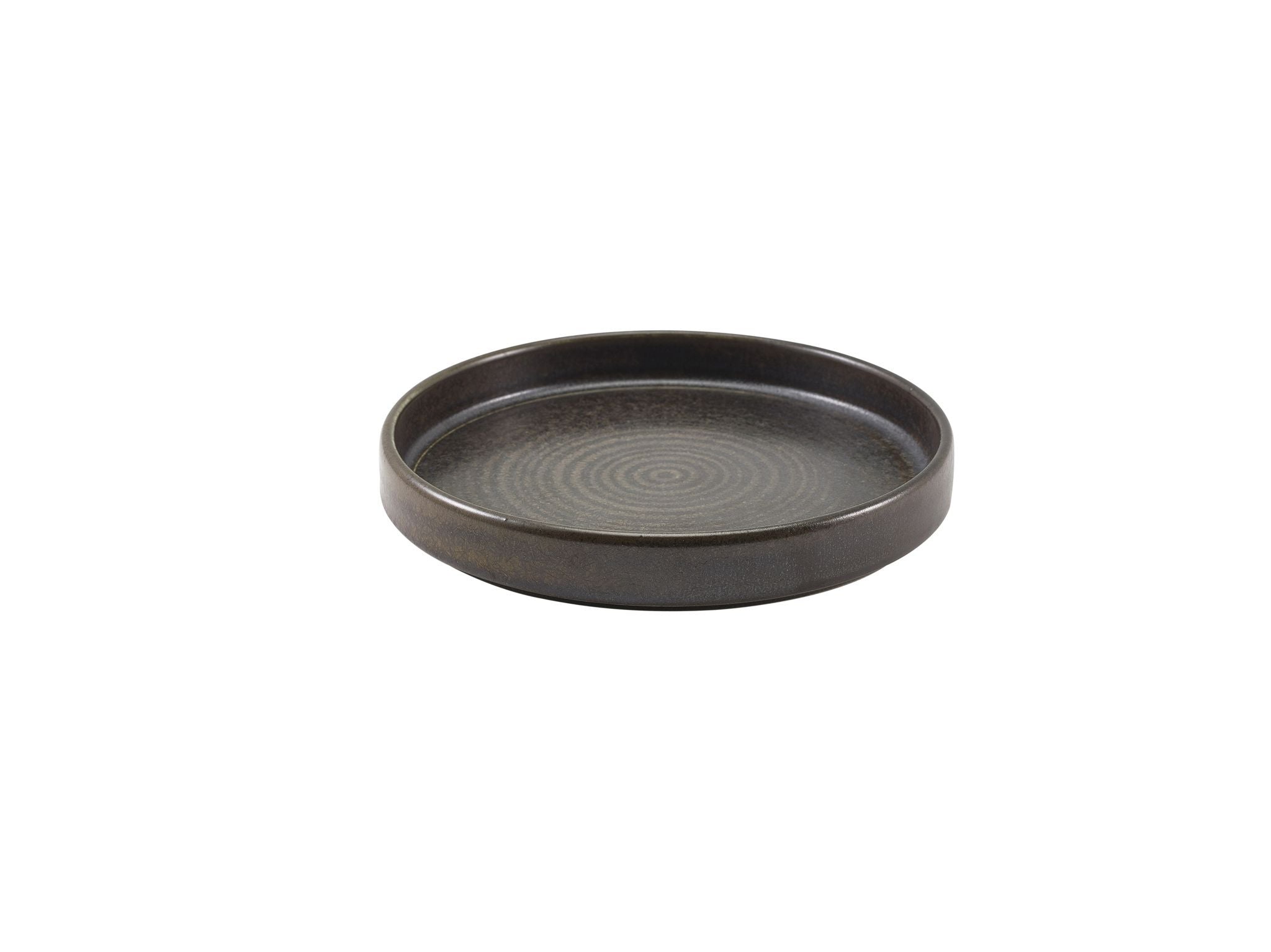 GenWare Terra Porcelain Presentation Plates - 18cm - Cinder Black