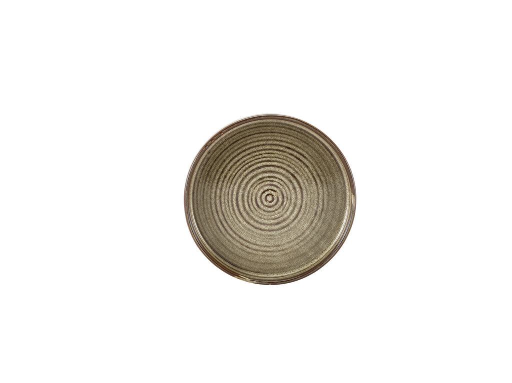 GenWare Terra Porcelain Presentation Plates - 18cm - Smoke Grey