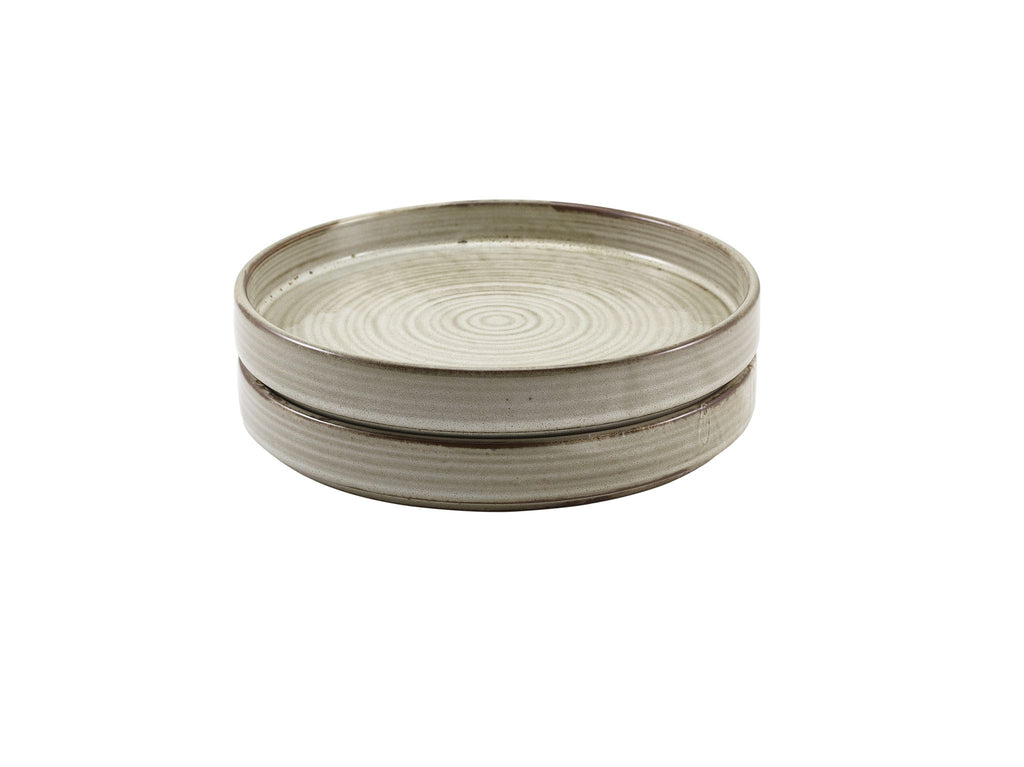 GenWare Terra Porcelain Presentation Plates - 20.5cm - Smoke Grey