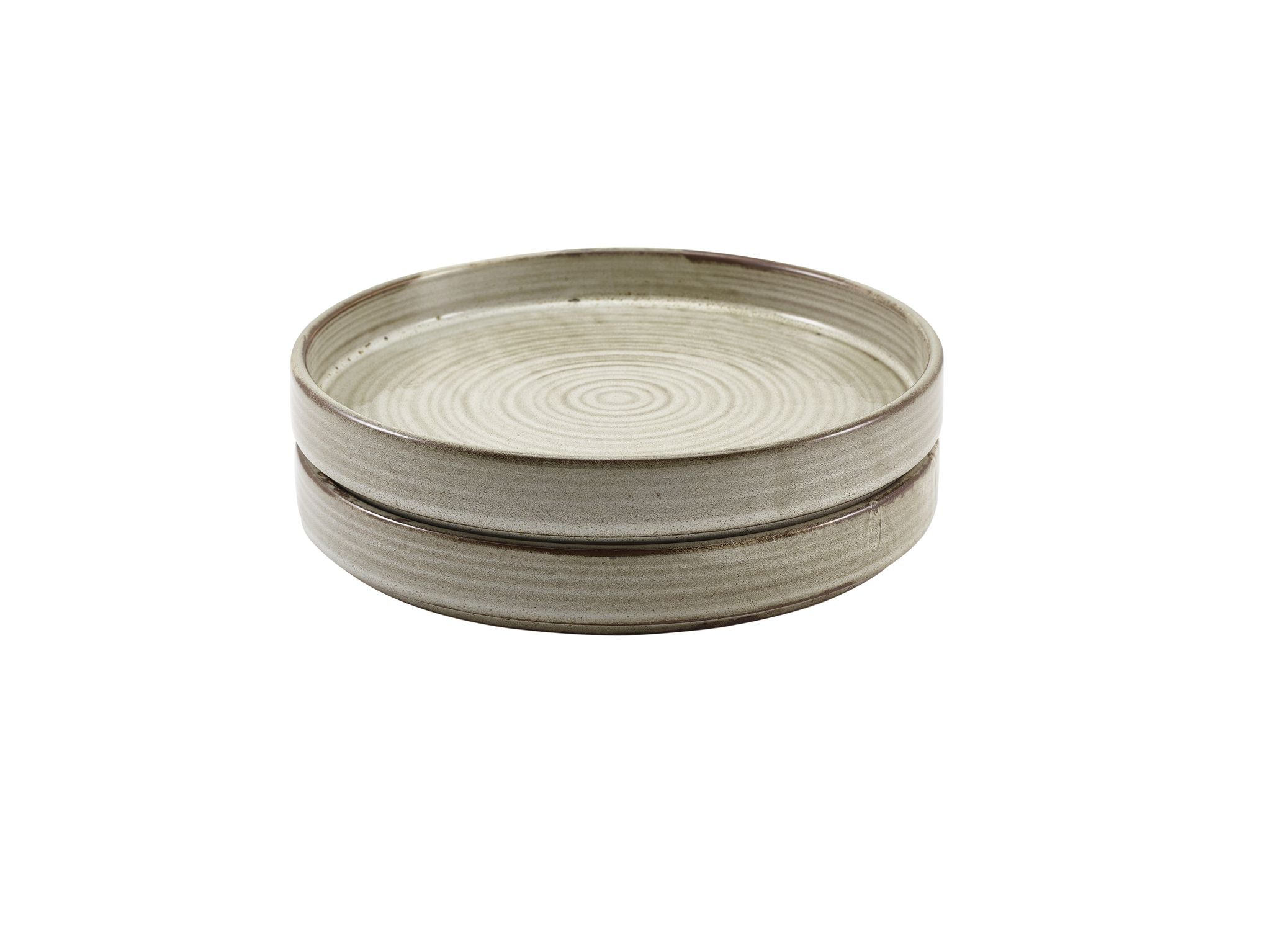 GenWare Terra Porcelain Presentation Plates - 20.5cm - Smoke Grey
