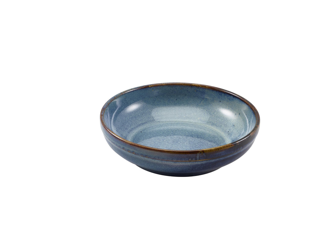 GenWare Terra Porcelain Coupe Bowls - 20cm - Aqua Blue