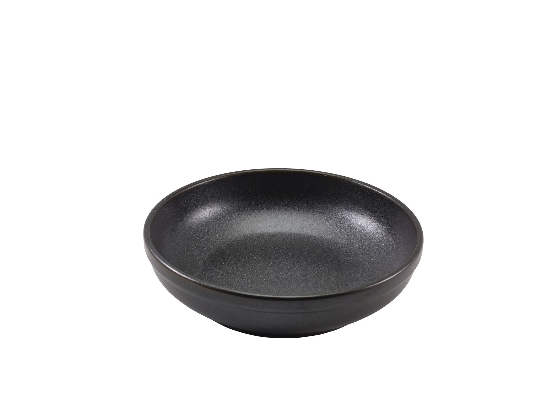 GenWare Terra Porcelain Coupe Bowls - 23cm - Cinder Black