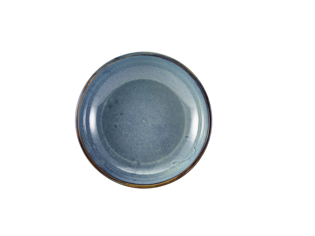 GenWare Terra Porcelain Coupe Bowls - 23cm - Aqua Blue