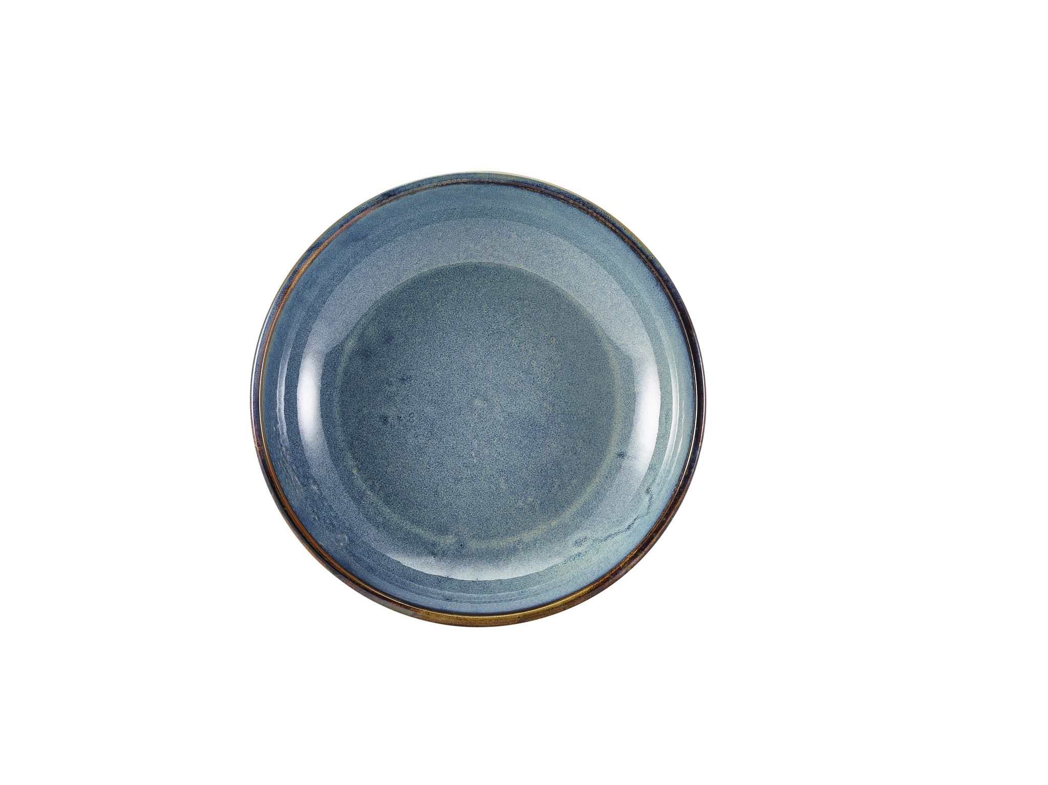 GenWare Terra Porcelain Coupe Bowls - 23cm - Aqua Blue
