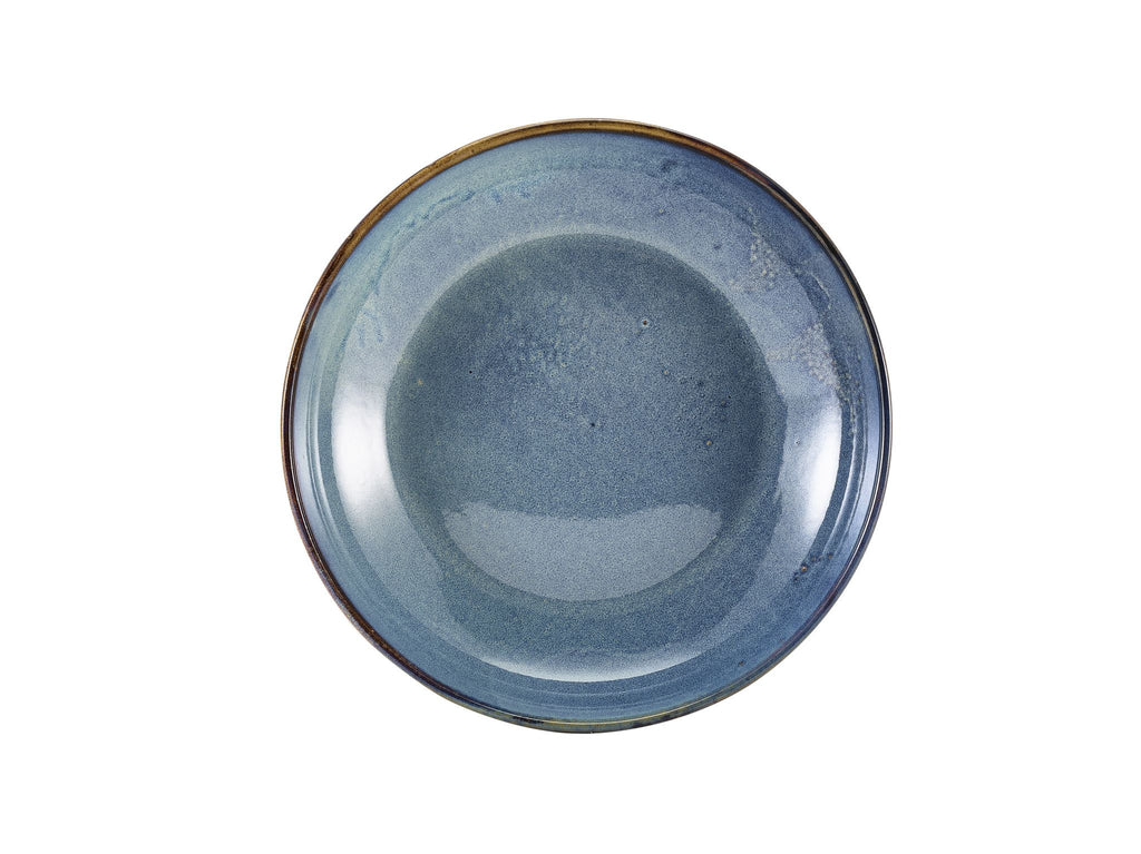 GenWare Terra Porcelain Coupe Bowls - 27.5cm - Aqua Blue
