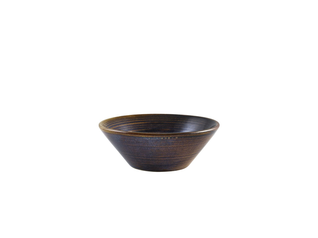 GenWare Terra Porcelain Conical Bowls - 14cm - Aqua Blue
