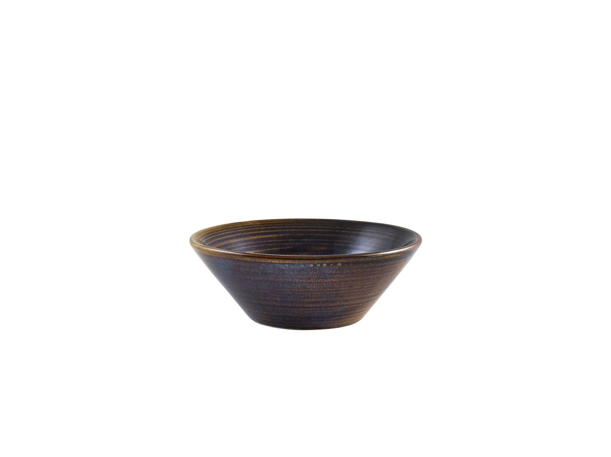 GenWare Terra Porcelain Conical Bowls - 14cm - Aqua Blue