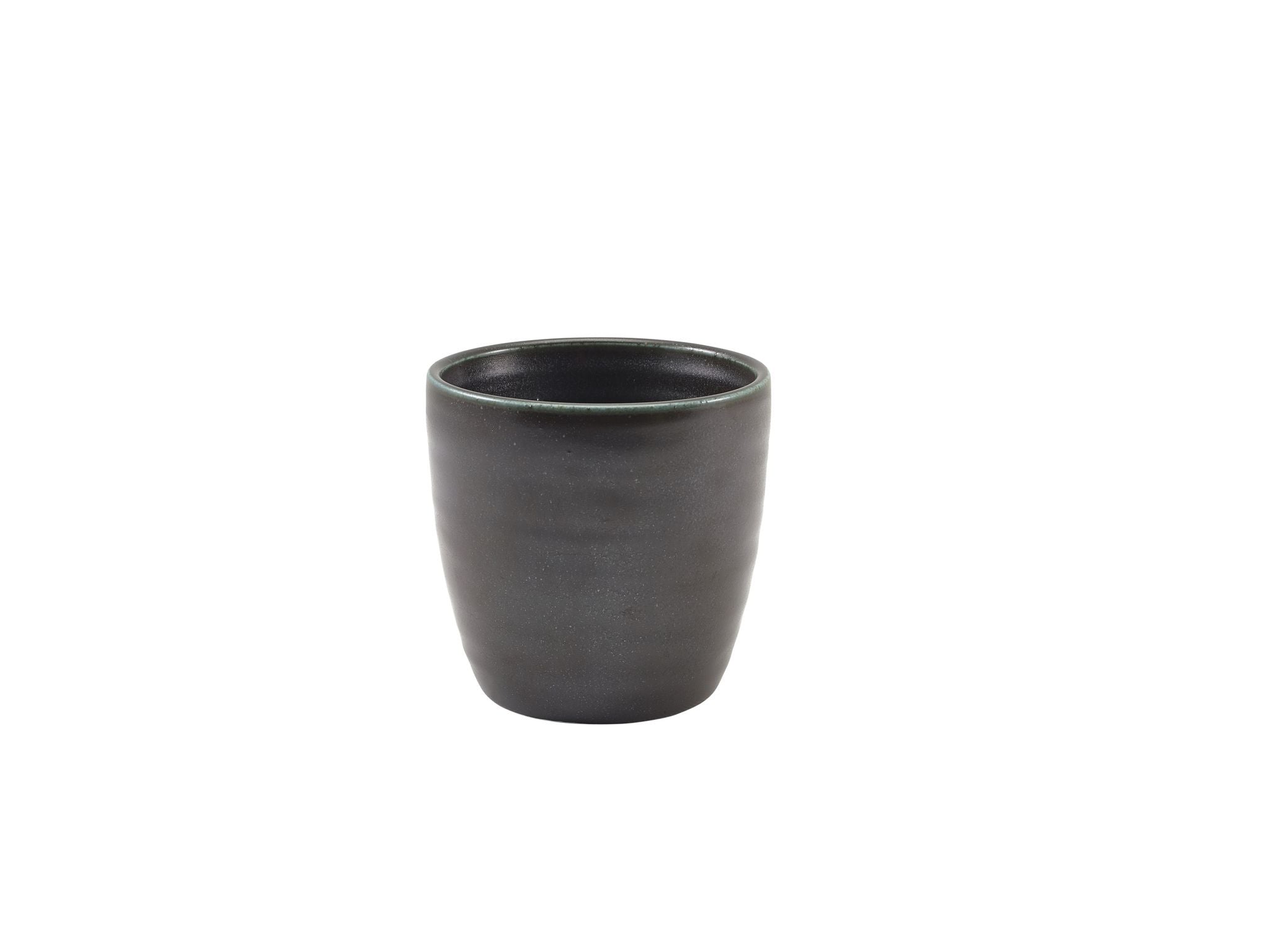 GenWare Terra Porcelain Chip Cups - 300ml - Cinder Black