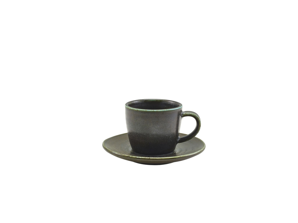 GenWare Terra Porcelain Saucers - 11.5cm - Cinder Black