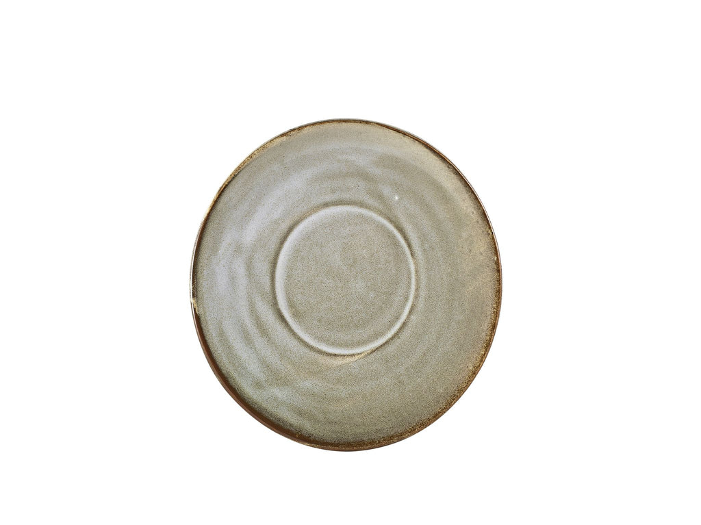 GenWare Terra Porcelain Saucers - 14.5cm - Smoke Grey