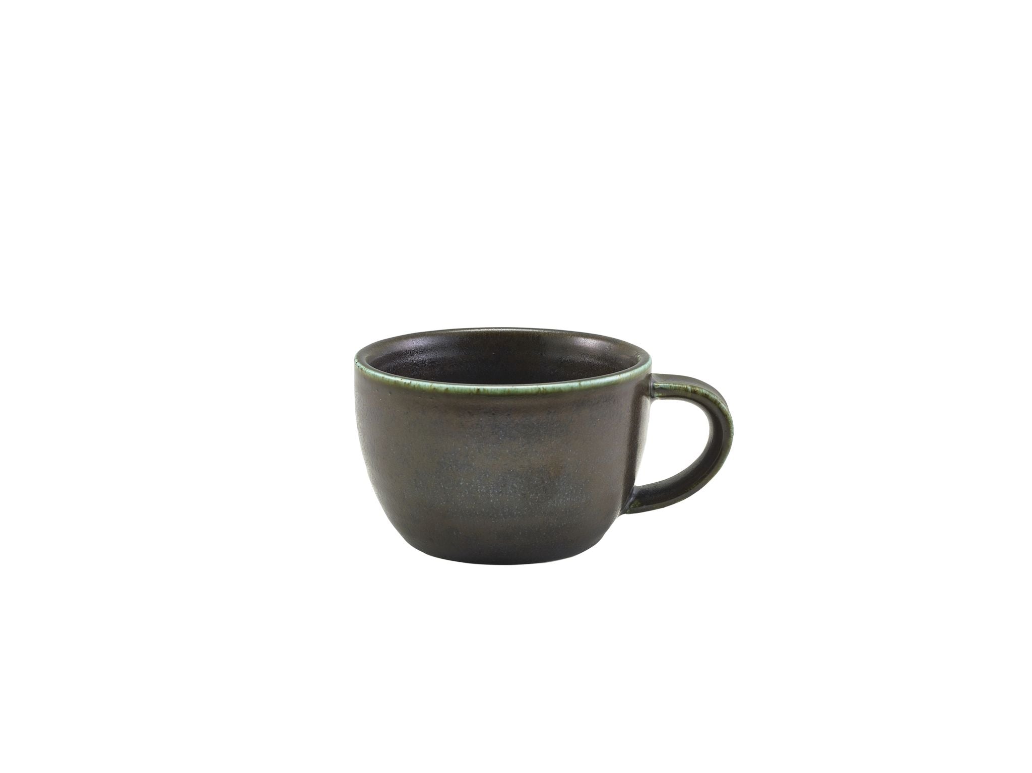 GenWare Terra Porcelain Coffee Cups - 285ml - Cinder Black