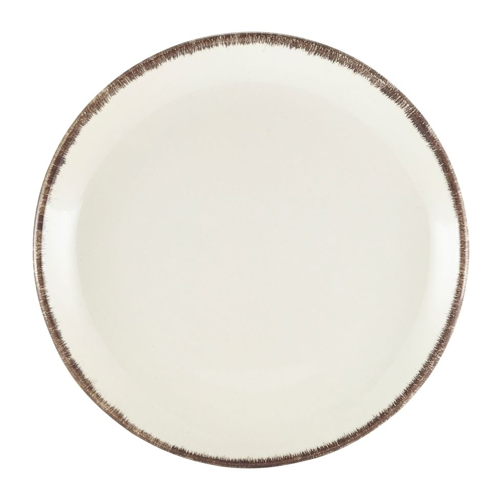 GenWare Terra Stoneware Coupe Plates - 19cm - Sereno Grey