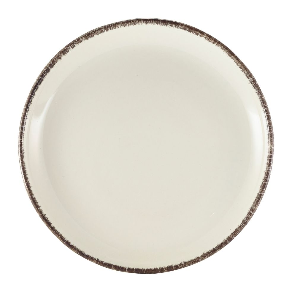 GenWare Terra Stoneware Coupe Plates - 24cm - Sereno Grey