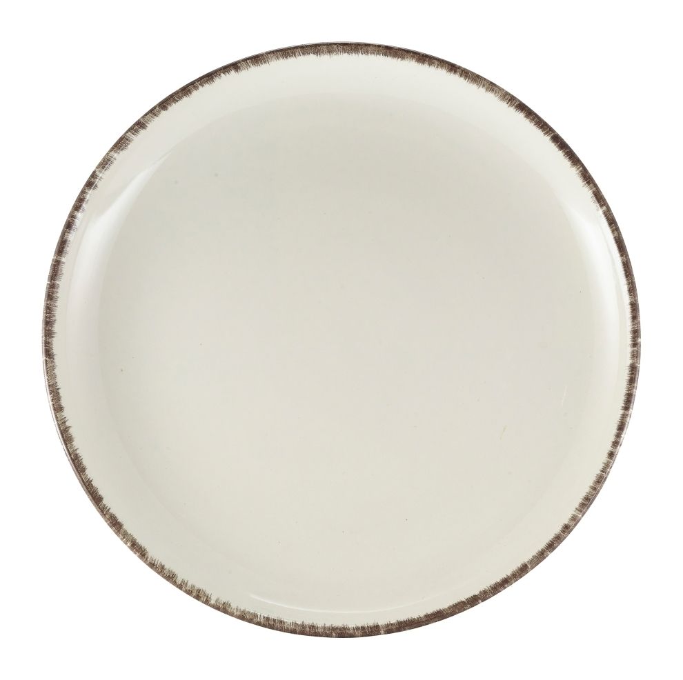 GenWare Terra Stoneware Coupe Plates - 27.5cm - Sereno Grey
