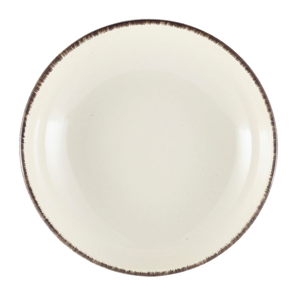 GenWare Terra Stoneware Coupe Bowls - 23cm - Sereno Grey