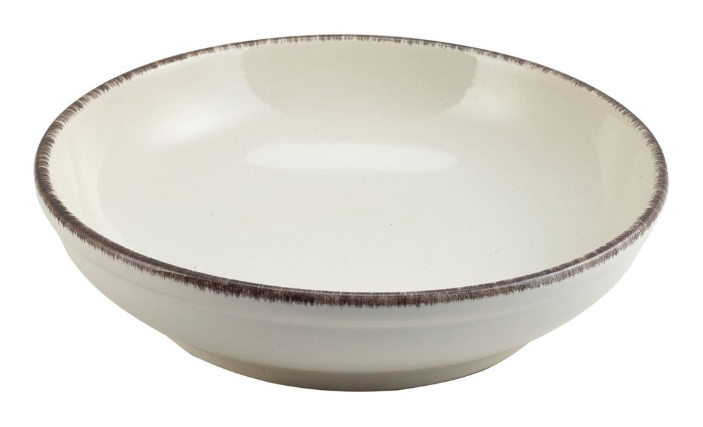 GenWare Terra Stoneware Coupe Bowls - 23cm - Sereno Grey