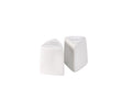 GenWare Porcelain Triangular Pepper Pots - 6cm - White