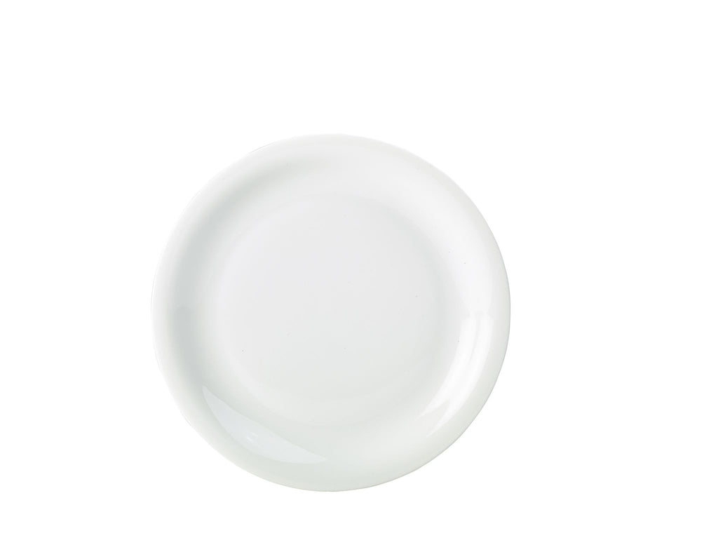 GenWare Porcelain Narrow Rim Plates - 16cm - White