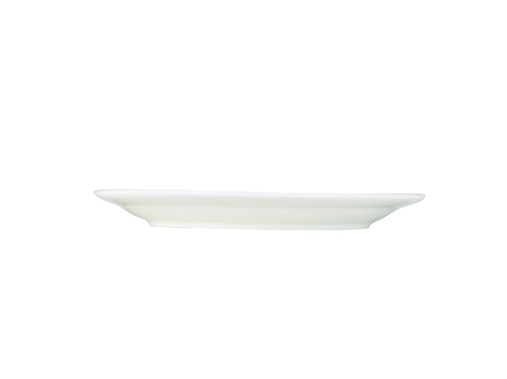 GenWare Porcelain Narrow Rim Plates - 22cm - White